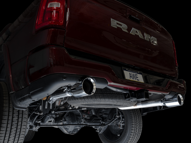 RAM 1500 Performance Exhaust - AWE Tuning - 0FG Catback Touring - Chrome Silver - `25-`27